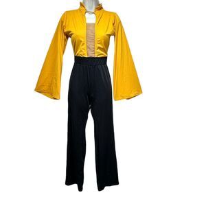tracy bachman designs dance Black Yellow costume